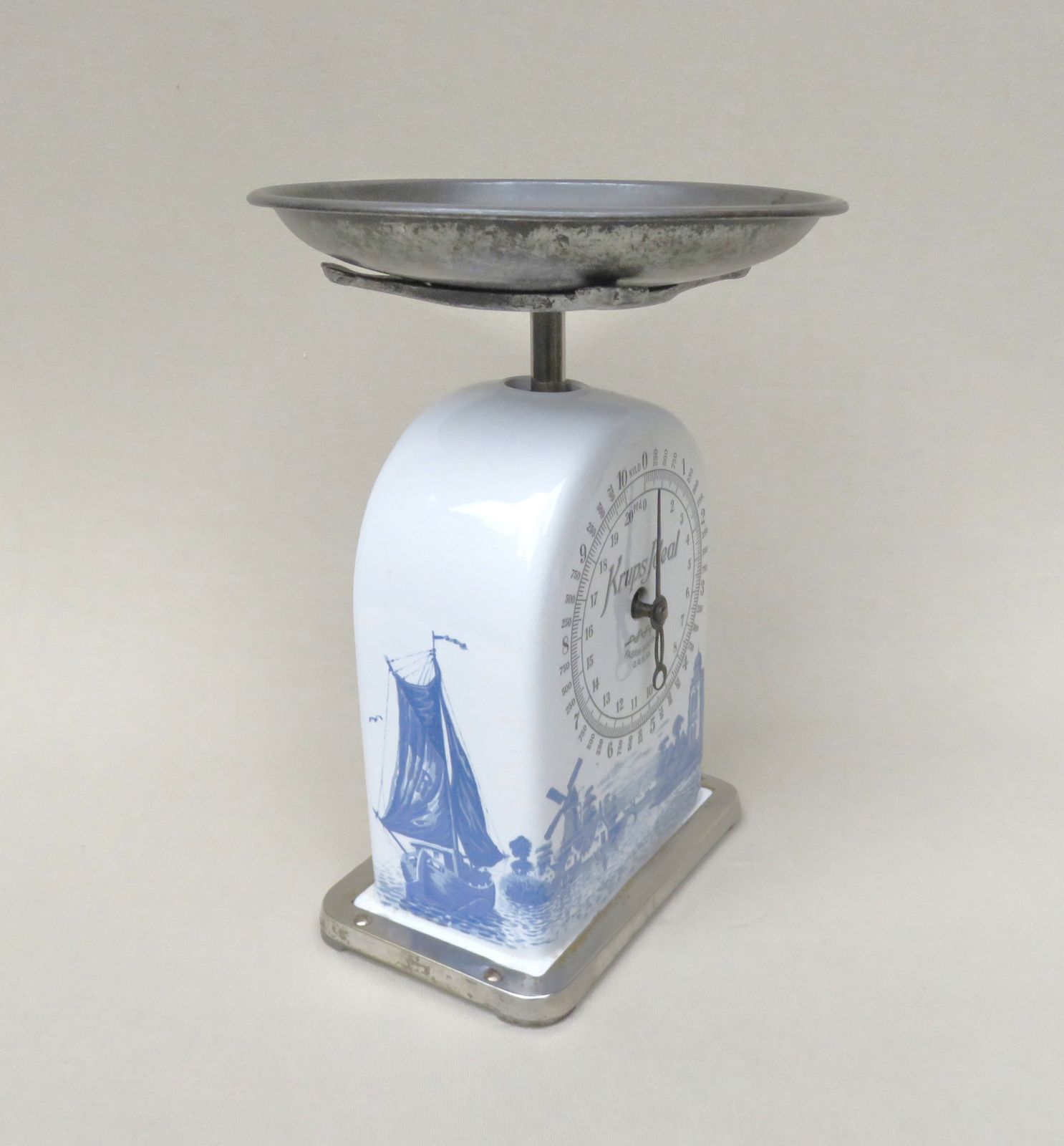 Antique Ceramic Kitchen Scales From Krups photo for sale