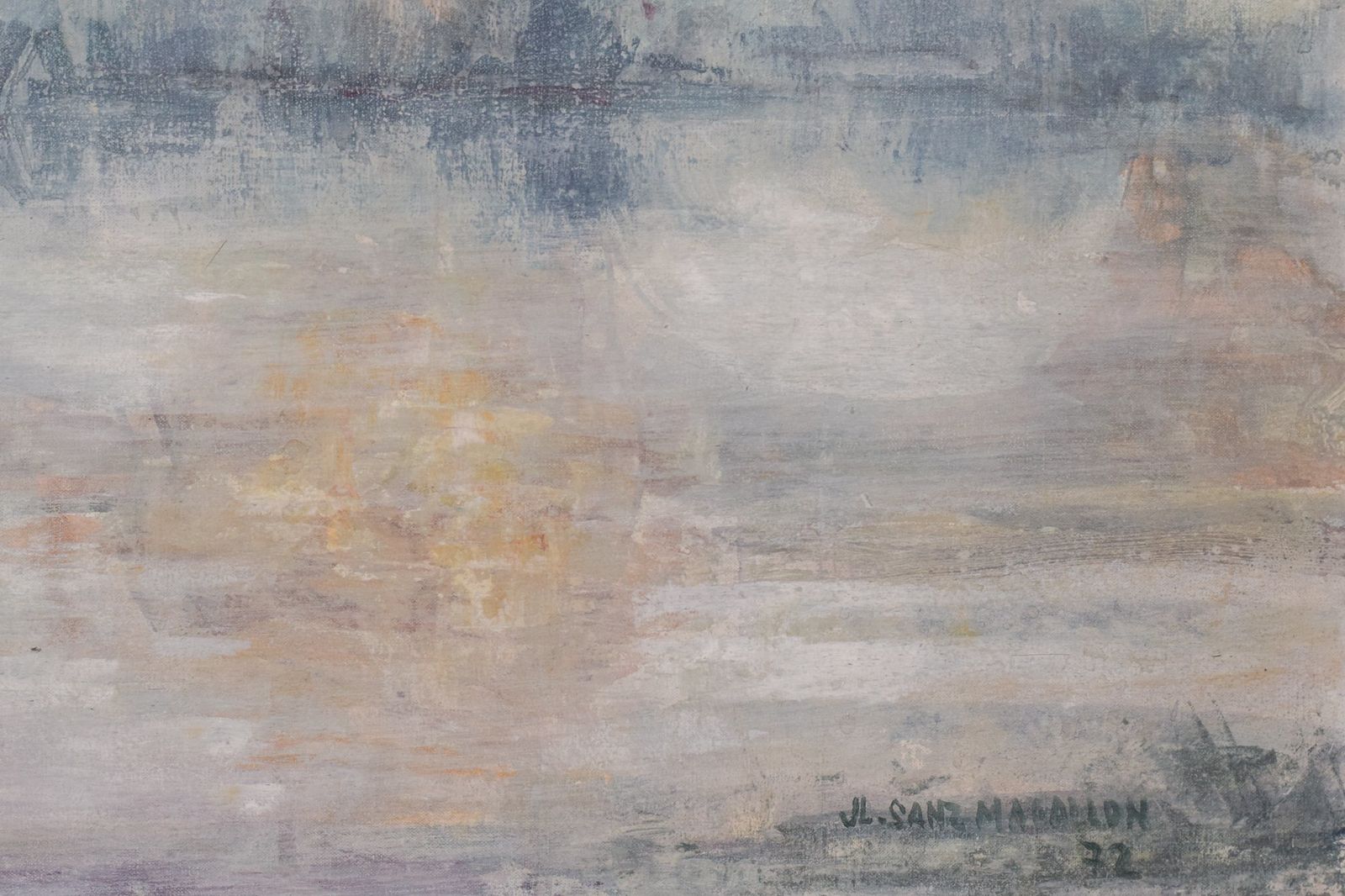 José Luis Sanz Magallon – Impressionistisch Riviertafereel photo vinterior