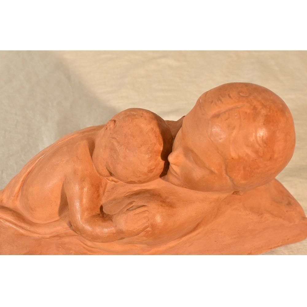 Art Deco Sculpture, Nude Woman, Terracotta, Signed Gennarelli, 20th Century. (Stte60) photo buy