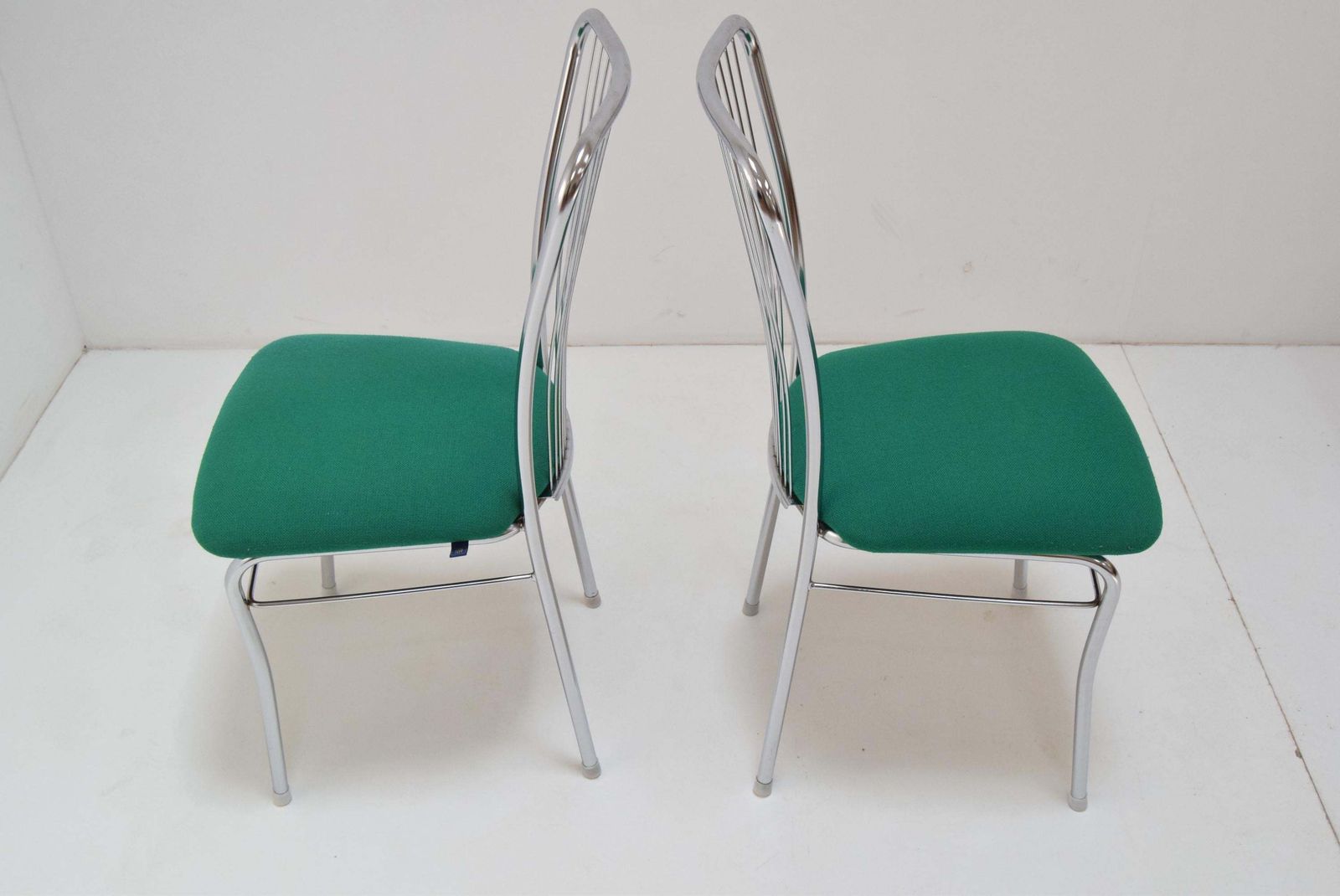 Furniture Pair Of Mid Century Chrome Chairs,Nowy Styl,Circa 1980s photo