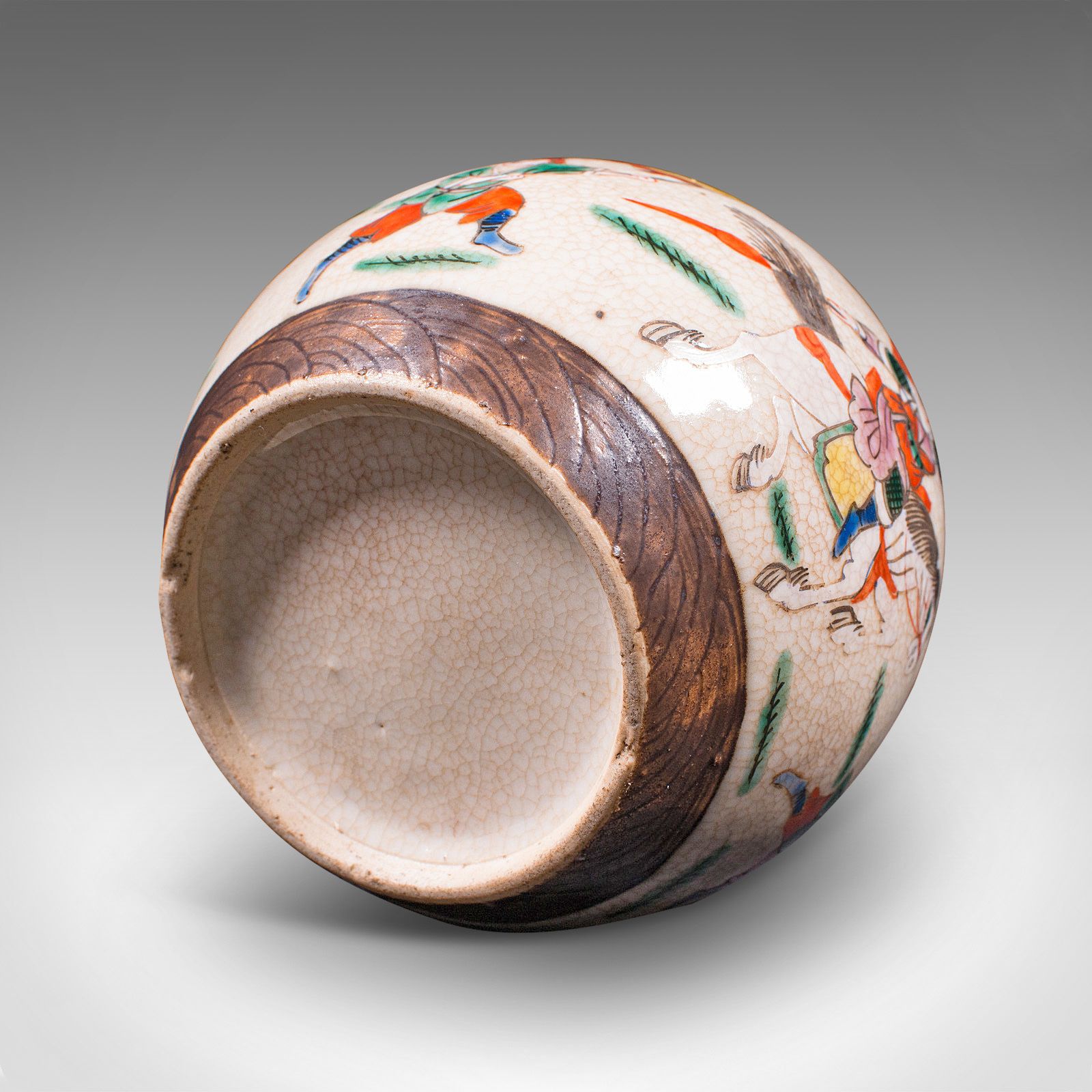 Home Decor Small Antique Flower Vase, Japanese, Ceramic, Posy Urn, Edo Period, Circa 1850 photo