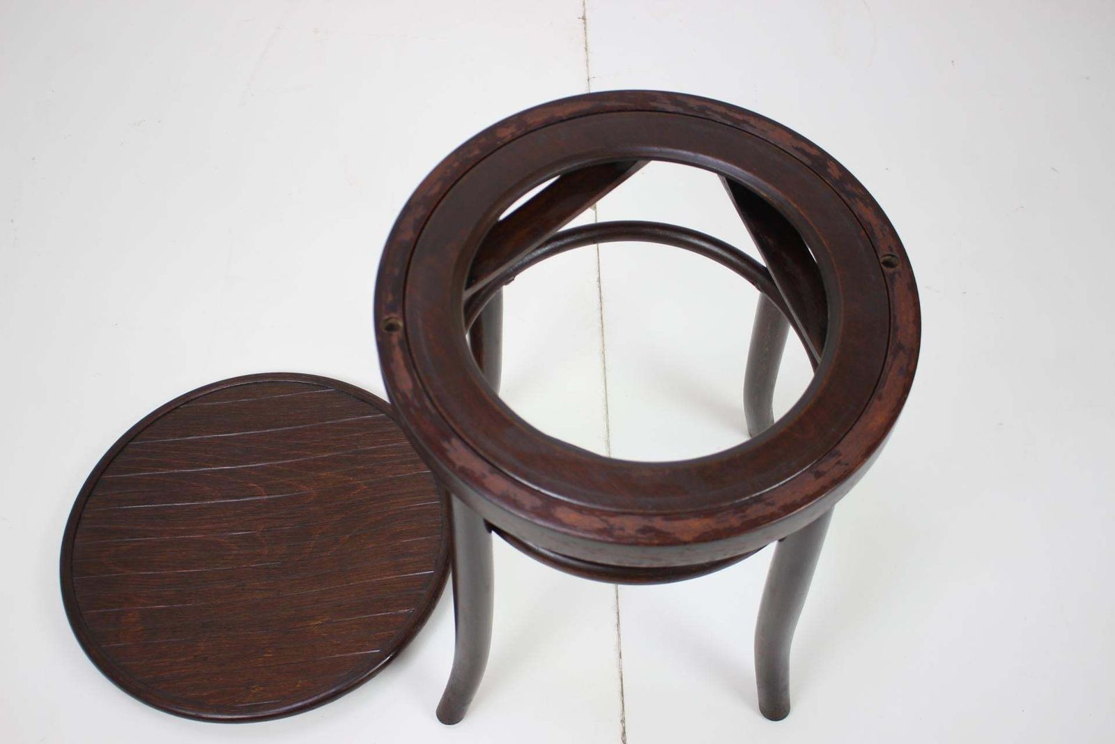 Wooden Stool Fischel, In Style Of Thonet, Circa 1910s photo Furniture