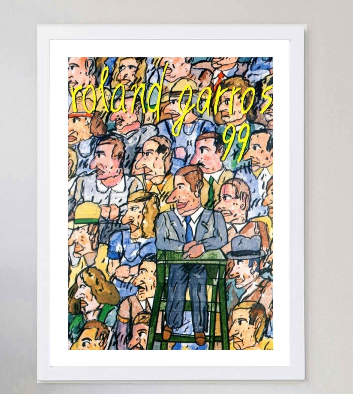 French Open Roland Garros 1999 Original Vintage Poster photo for sale