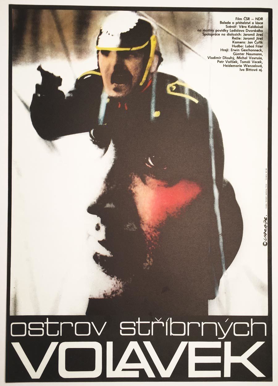 Original Film Poster, Island Of The Silver Herons, Karel Vaca, 1976, Genuine Czech Vintage Print