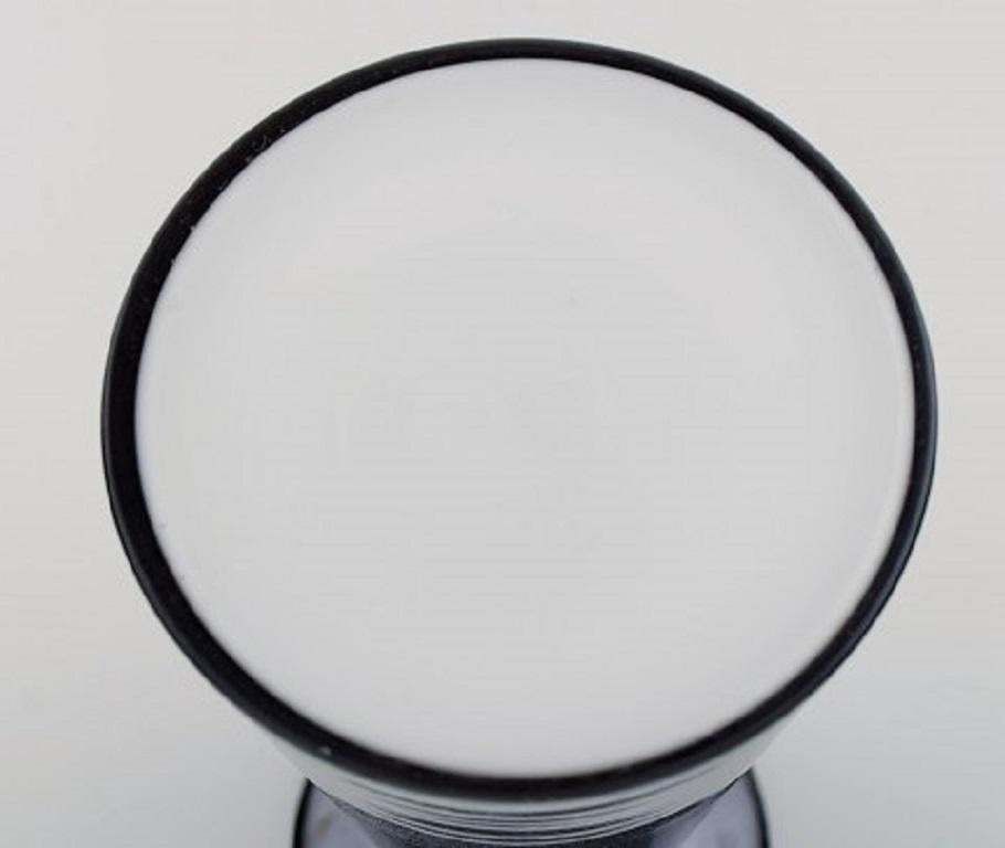 Stölzle Oberglas, Austria, Three Beatrice And Nora Vases In Black Art Glass photo buy
