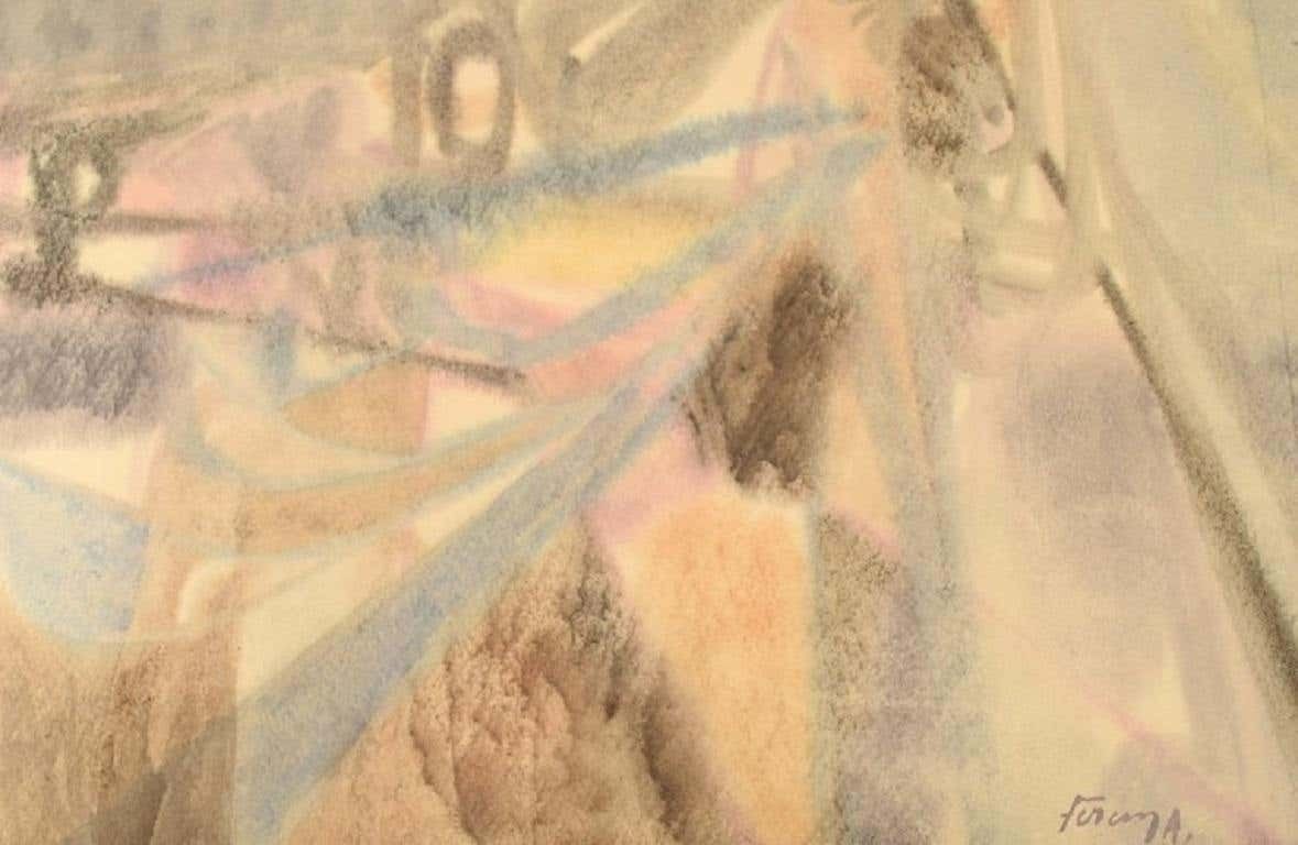 Albert Ferenz, Germany, Watercolor On Paper, "In The Mountains" photo Art