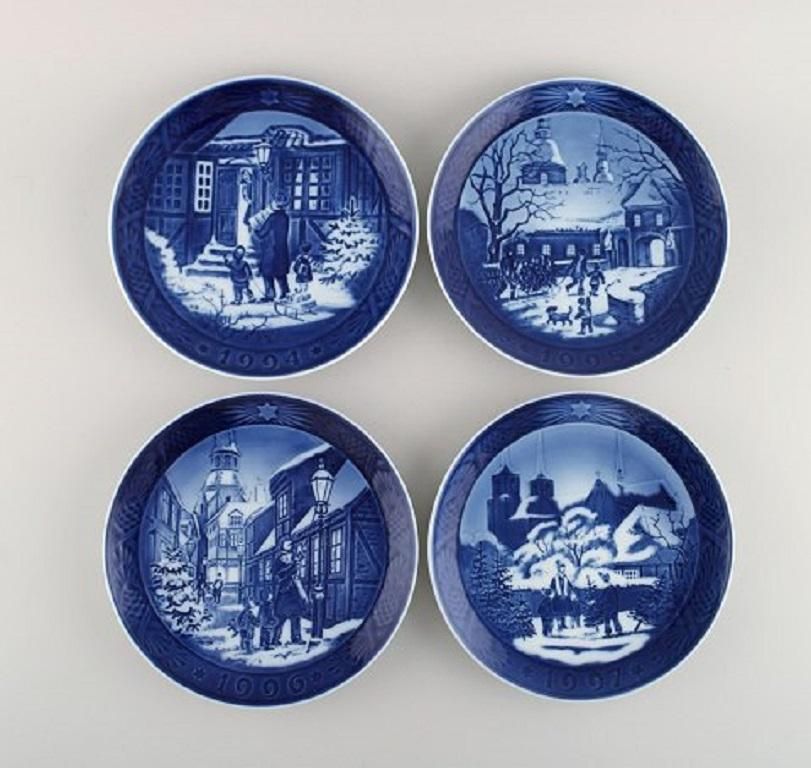 11 Royal Copenhagen Christmas Plates From 1990 2000 photo for sale