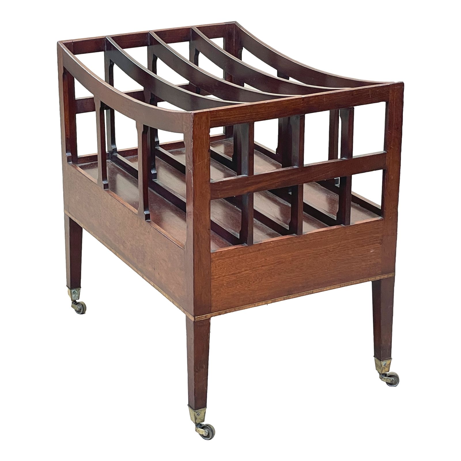 Mahogany Georgian Boat Shaped Canterbury (England, Circa 1800) photo for sale