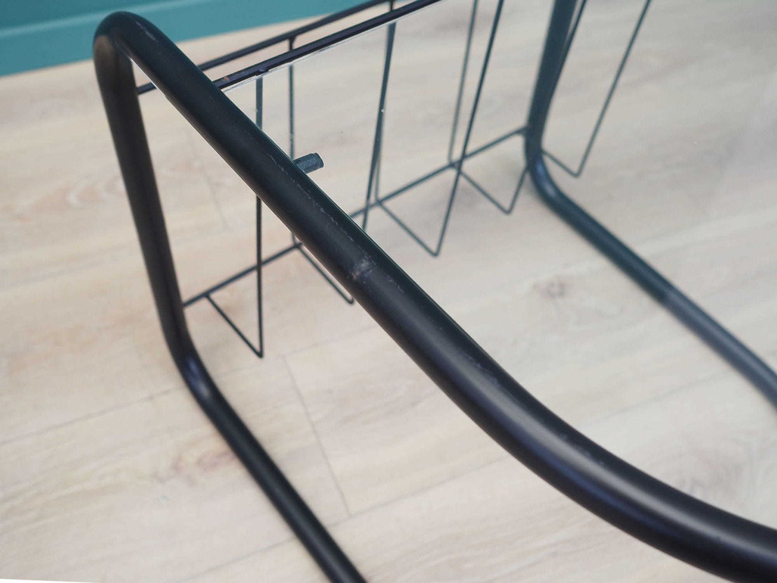 Glass Table, Danish Design, 1970s photo vintage