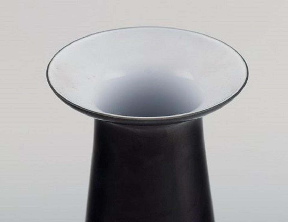 Stölzle Oberglas, Austria, Three Beatrice And Nora Vases In Black Art Glass photo Home Decor