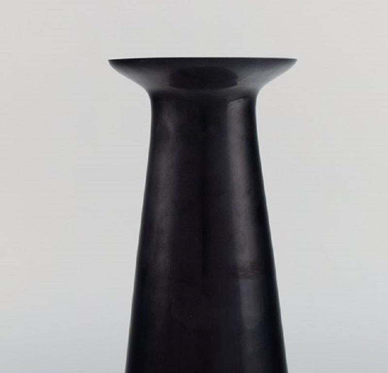 Stölzle Oberglas, Austria, Three Beatrice And Nora Vases In Black Art Glass photo 264.0