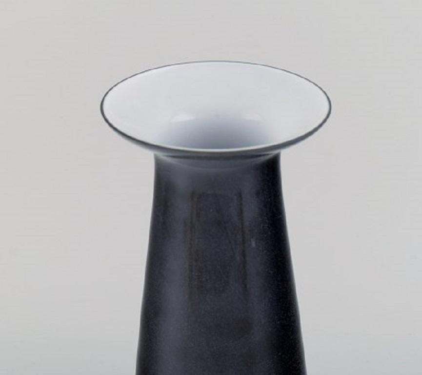 Stölzle Oberglas, Austria, Three Beatrice And Nora Vases In Black Art Glass photo Home Decor
