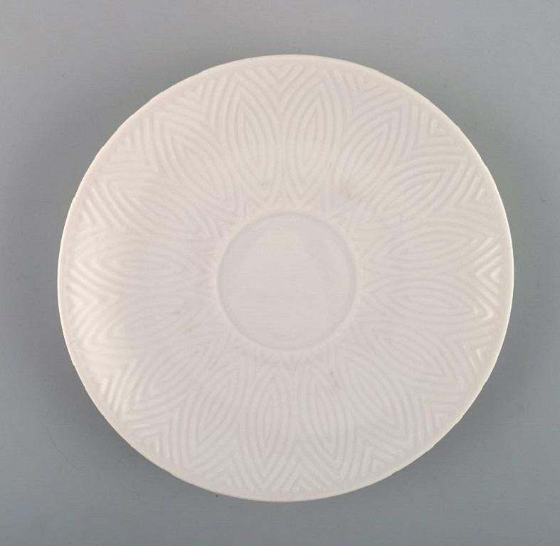 Royal Copenhagen, Salto Service, White, Six Bouillon Cups With Saucers, 1960s photo Home Decor
