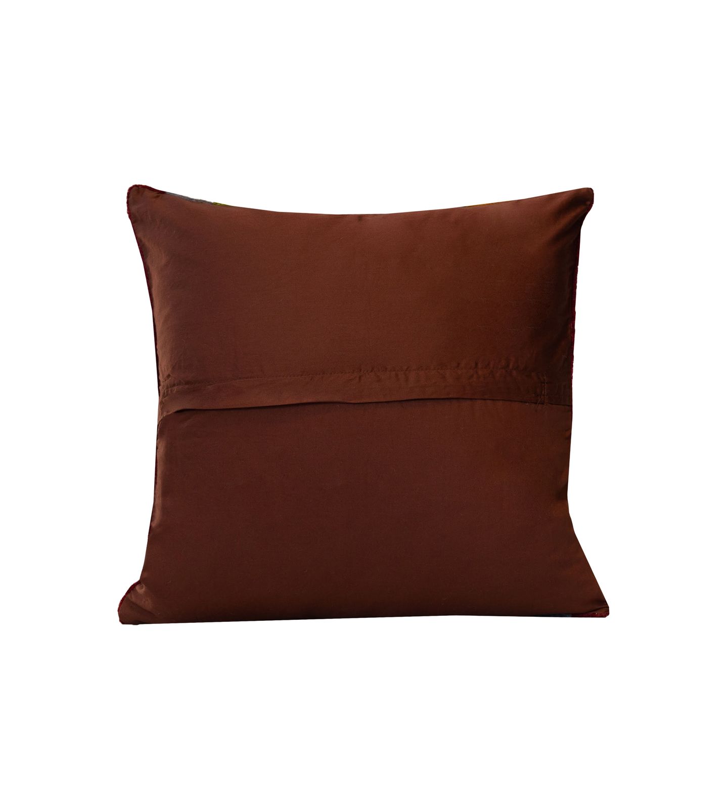 Handmade Multi Coloured Velvet And Silk Cushion Cover 45x45cm photo for sale