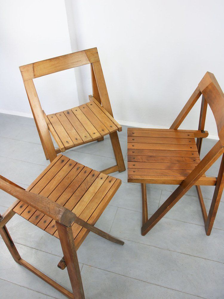 Vintage Trieste Folding Chair By Aldo Jacober For Bazzani photo for sale