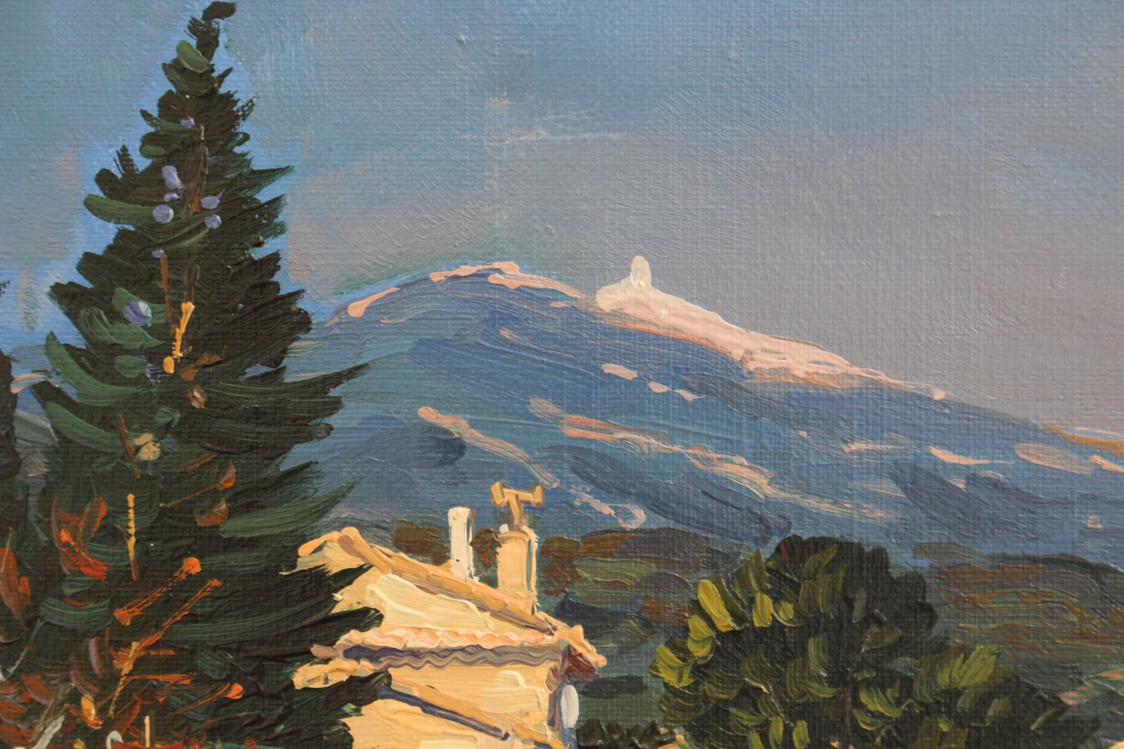 View Of Mont Ventoux Under The Provence Sky' By Michel Margueray (Circa 2000) photo vinterior