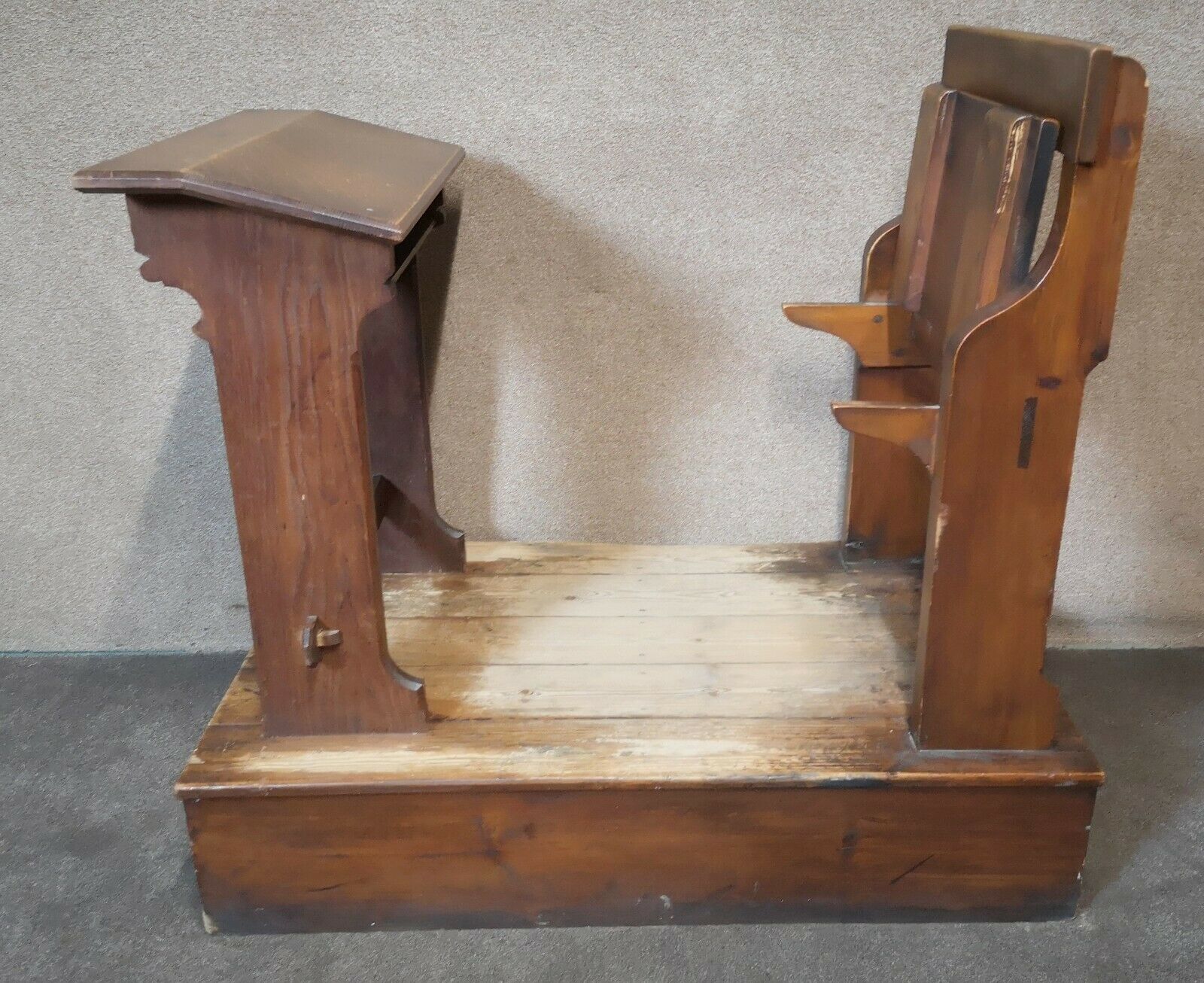 Antique Oak & Pine School Desk photo furniture