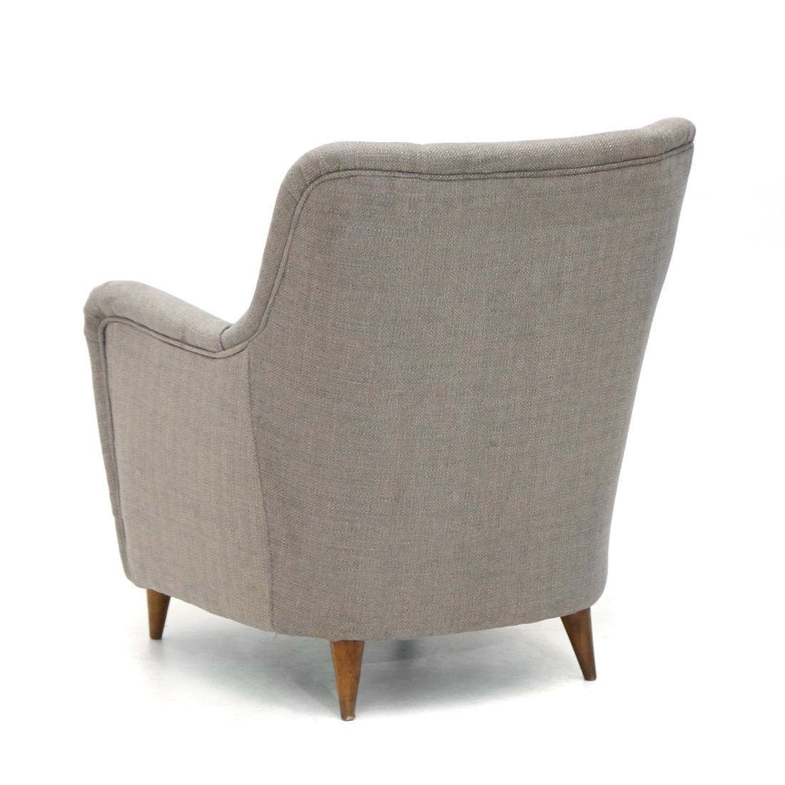 Armchair In Gray Fabric, 1950s photo 660.0