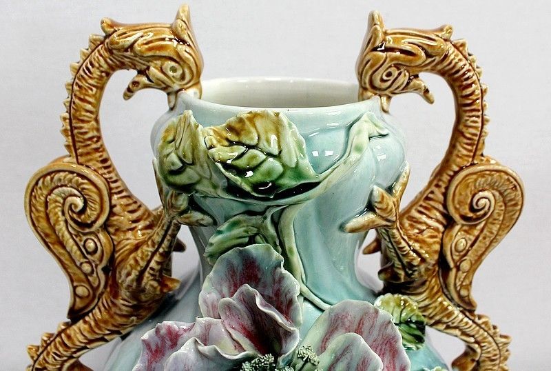 Home Decor Barbotine Garnish, Art Nouveau, 1900 photo