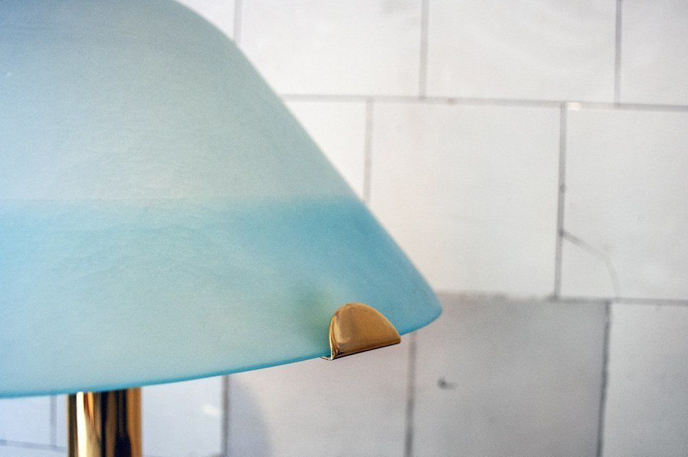 Lamp In Verguld Metaal En Muranoglas Van Veart, Jaren 1970 photo buy