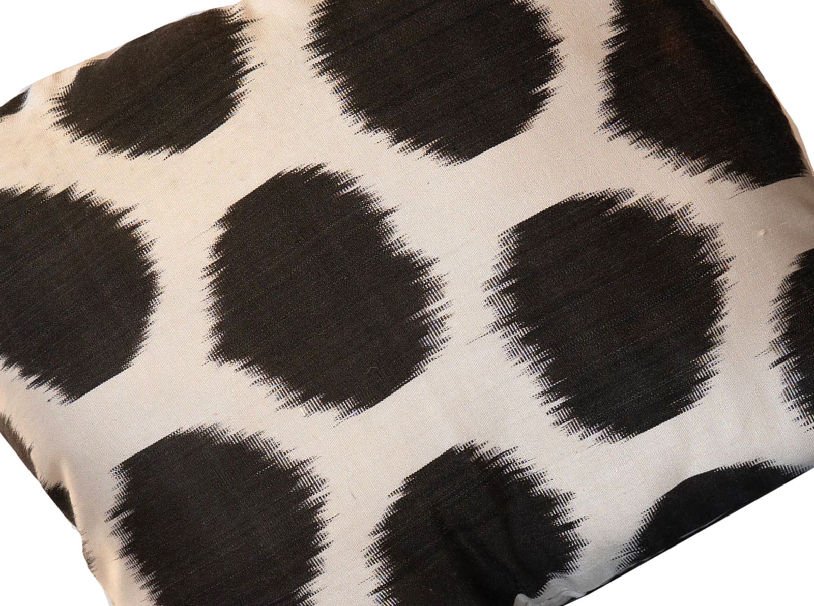 Handmade Black White Cotton And Silk Cushion Cover Modern Style Scatter Pillow photo furniture
