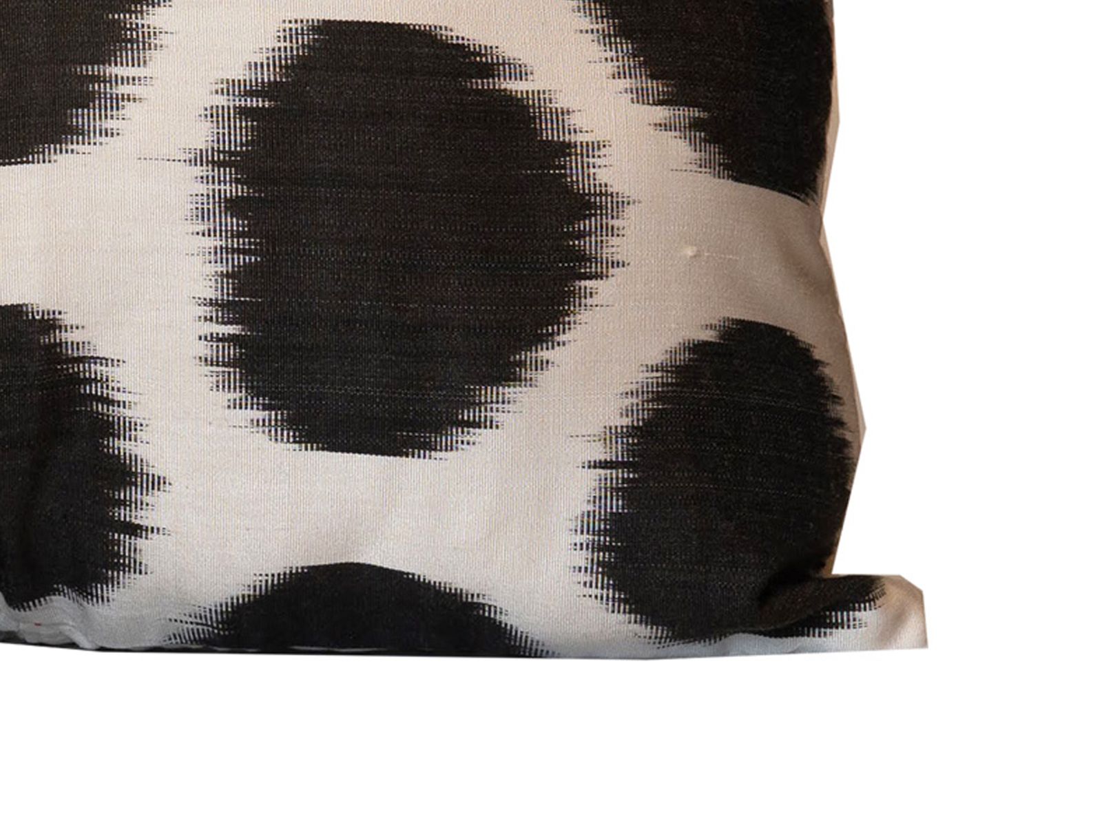 Handmade Black White Cotton And Silk Cushion Cover Modern Style Scatter Pillow photo vinterior