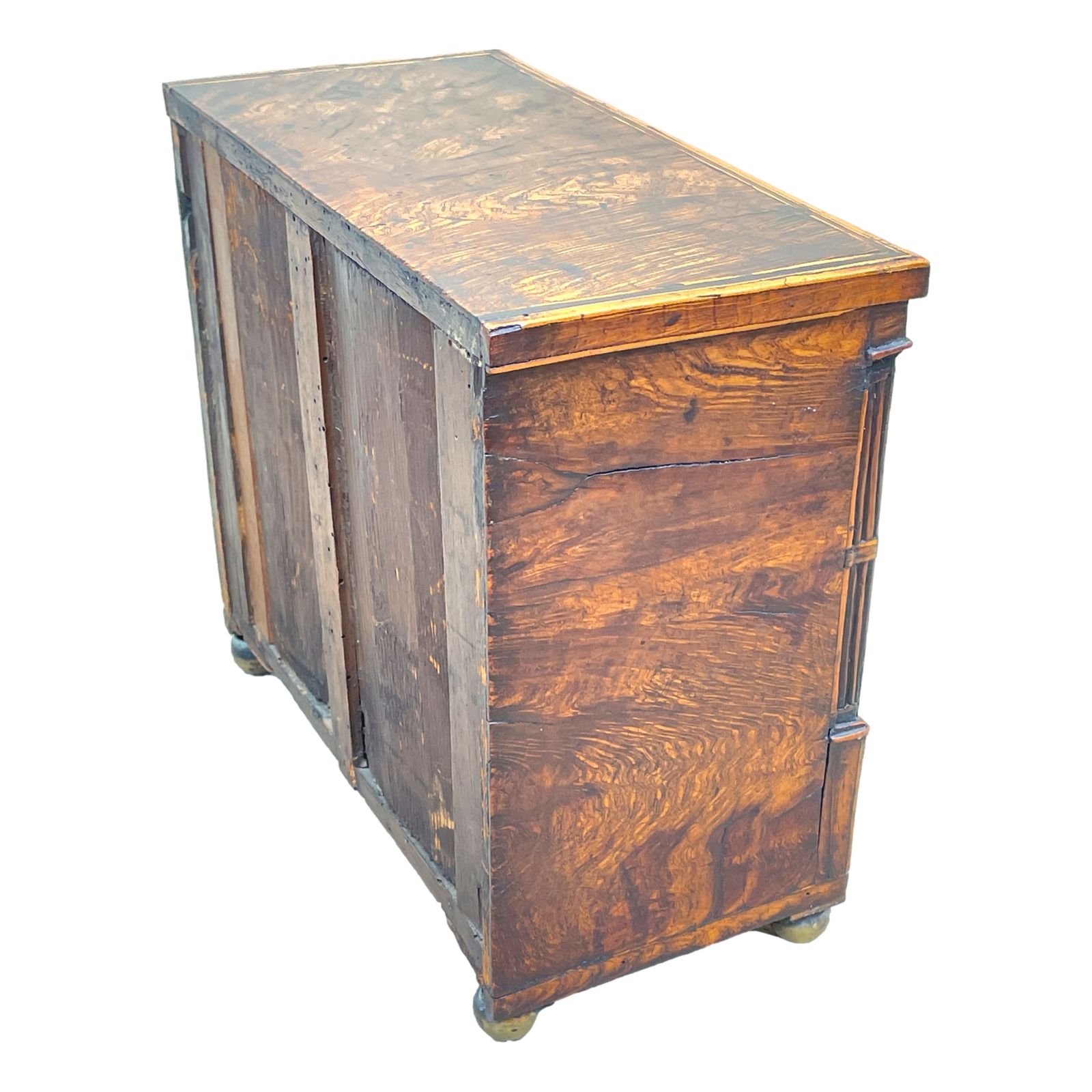Late Regency 19th Century Burr Oak Miniature Chest (England, Circa 1830) photo for sale