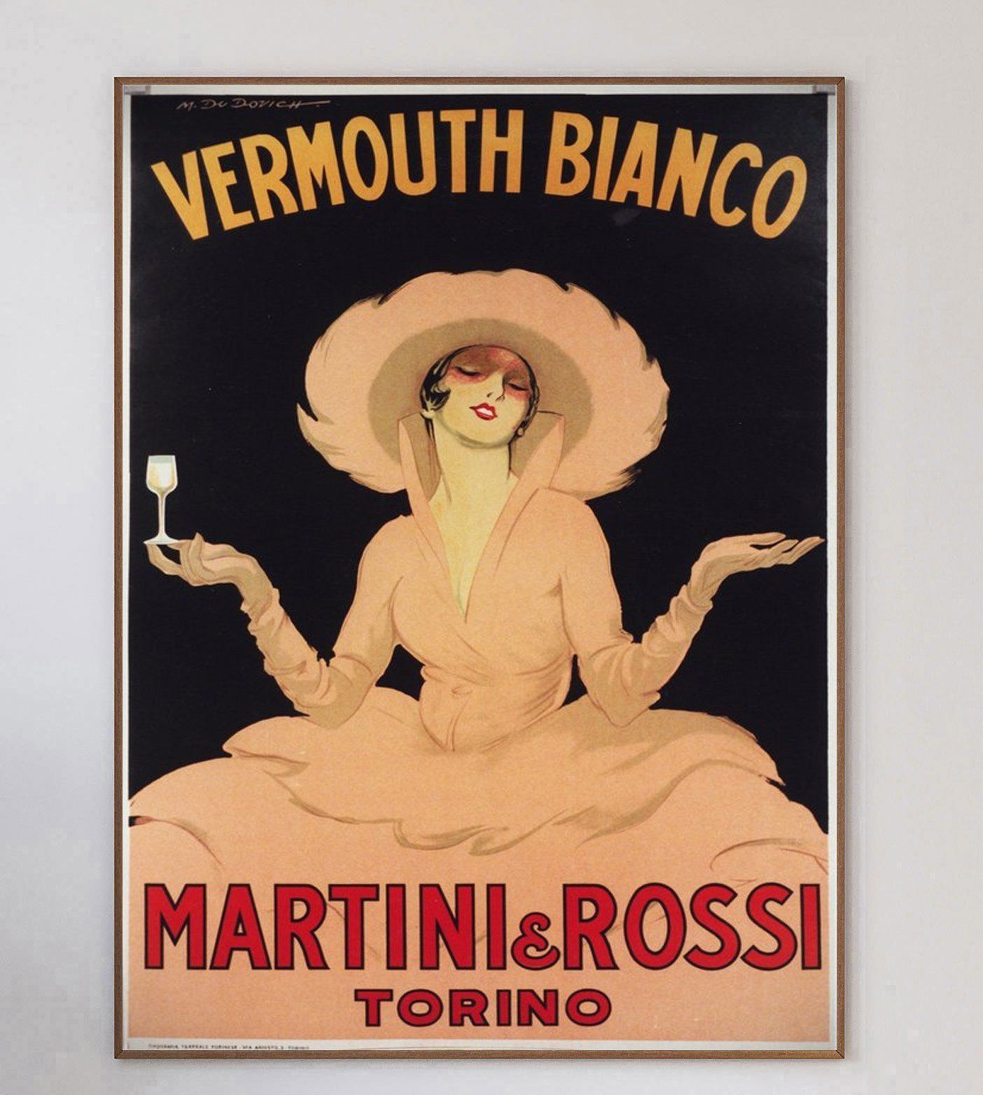 Martini & Rosso, 1950s, Paper Original Vintage Poster photo 771.0