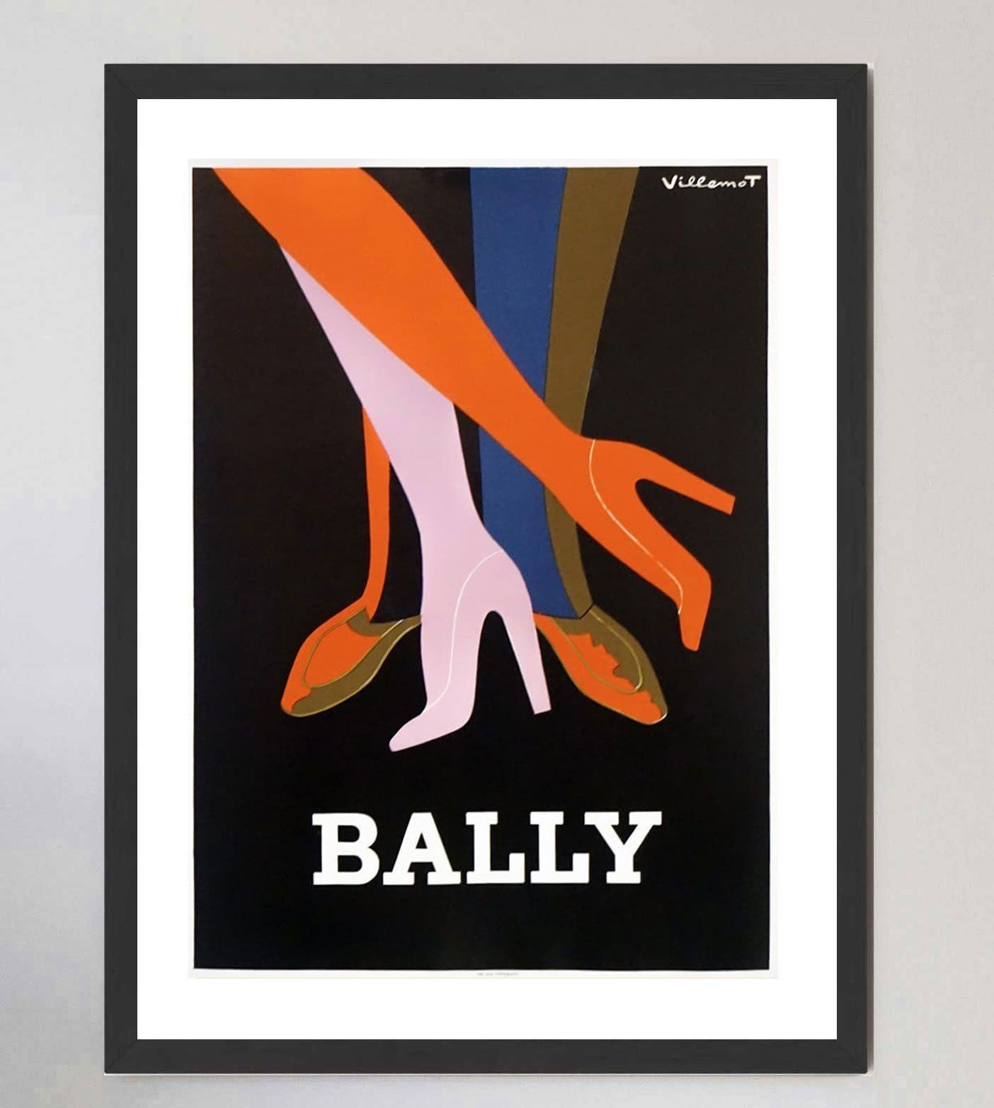 Bally   Shoes, 1970s, Paper, Minimalist Original Vintage Poster photo furniture