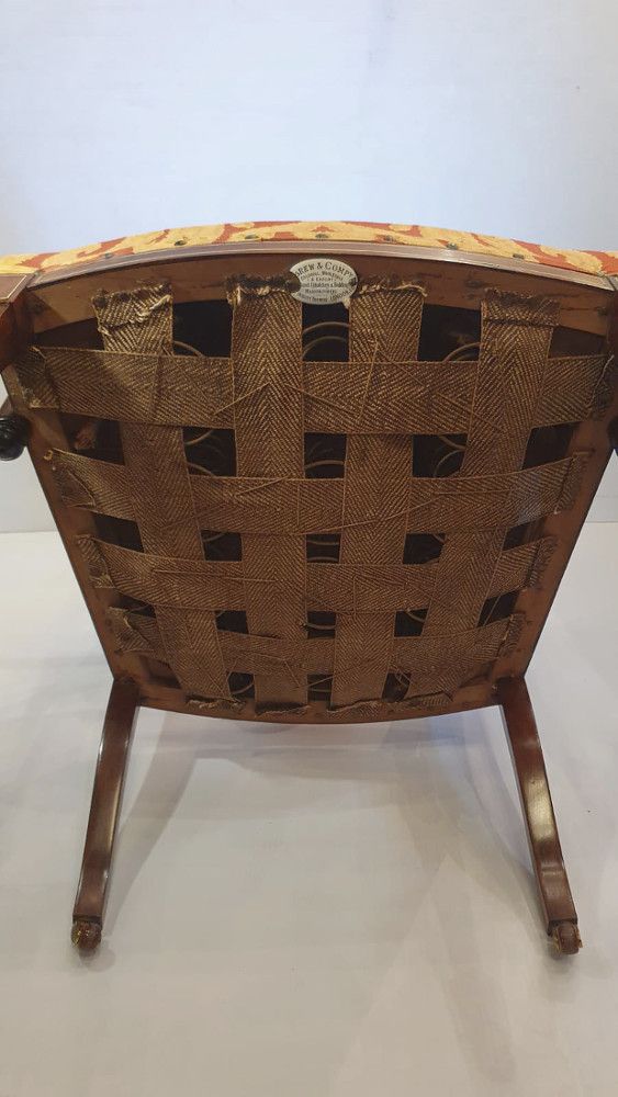 Edwardian Inlaid Rosewood Nursing Or Bedroom Armchair photo 674.5522