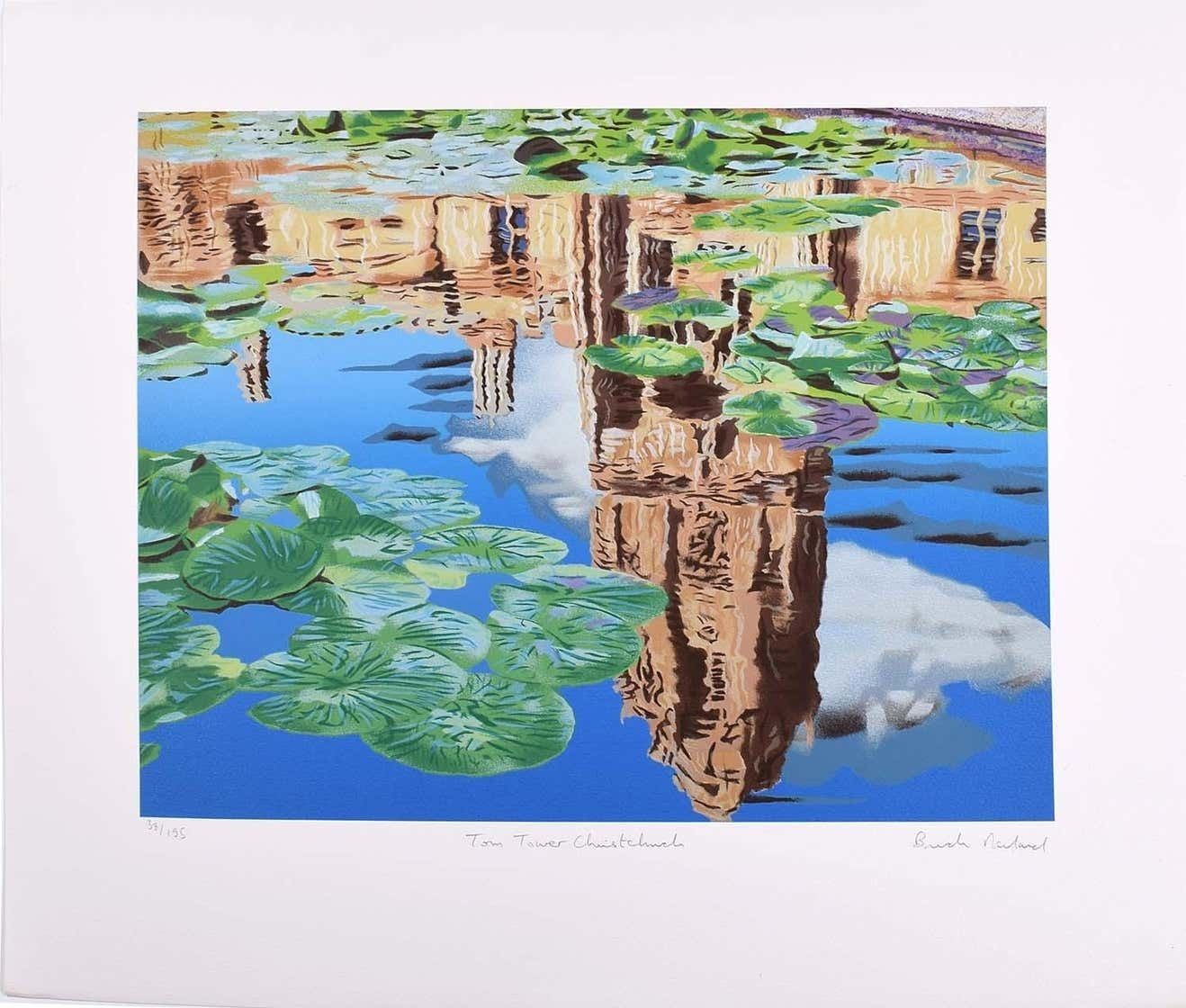 Brendon Neiland Tom Tower Christ Church Oxford College Signed Screen Print 1996 1996