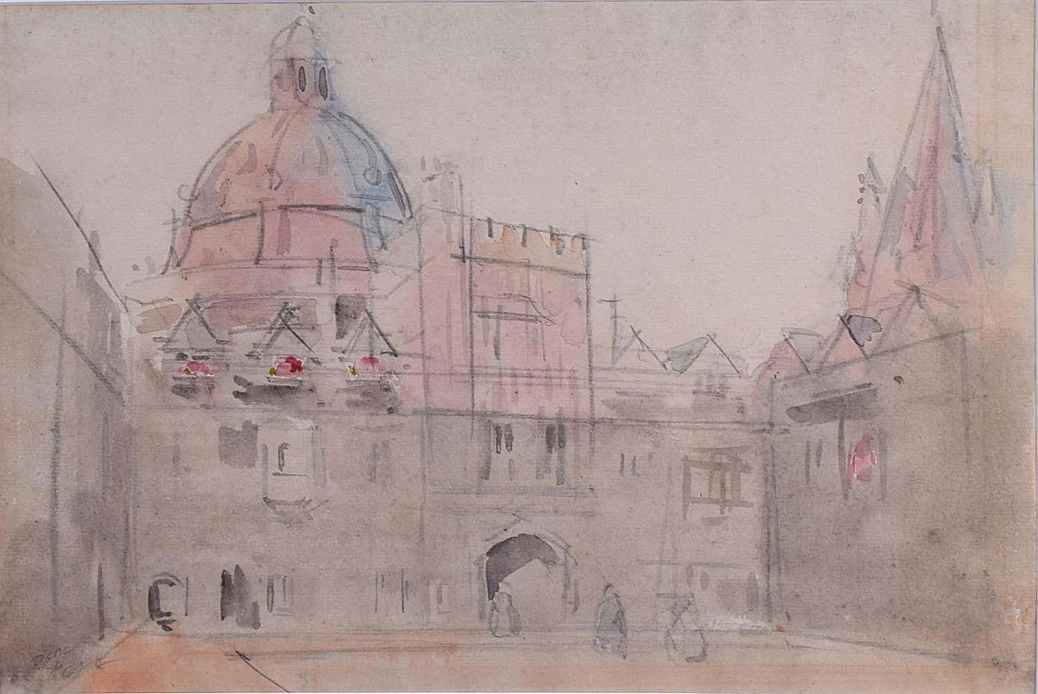 Dugald Sutherland Maccoll Brasenose College, Oxford Dugald Sutherland Maccoll Pencil And Wash