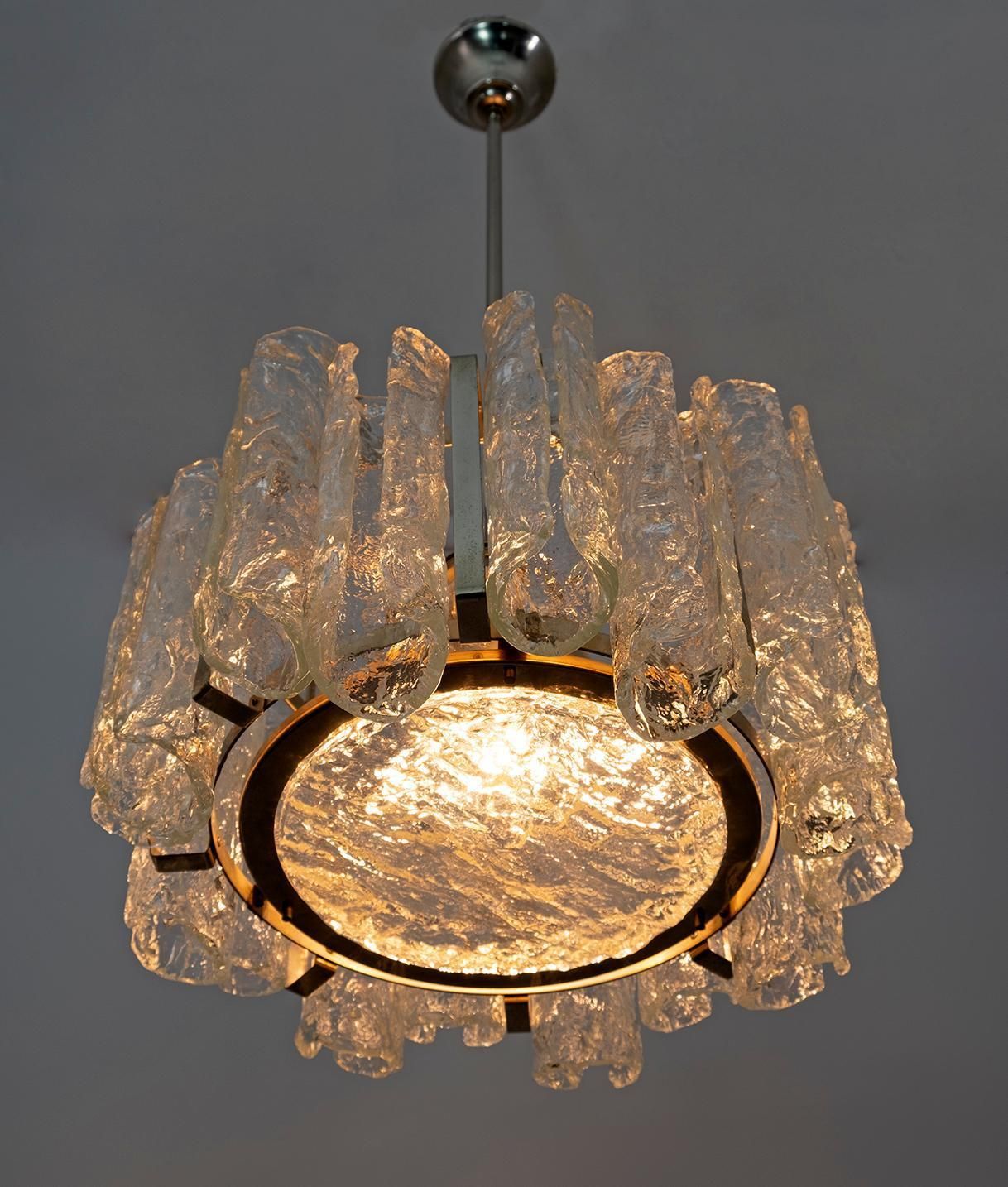 Carlo Nason Postmodern Italian Murano Glass Chandelier For Mazzega, 1970s photo 2162.0