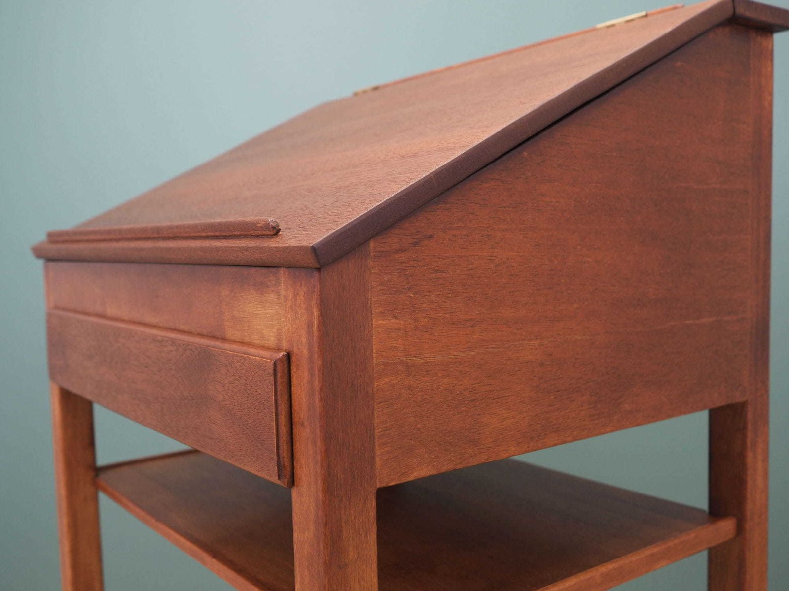 1049.0 Mahonie Secretaire, Deens Design, Jaren 1960, Gemaakt In Denemarken photo