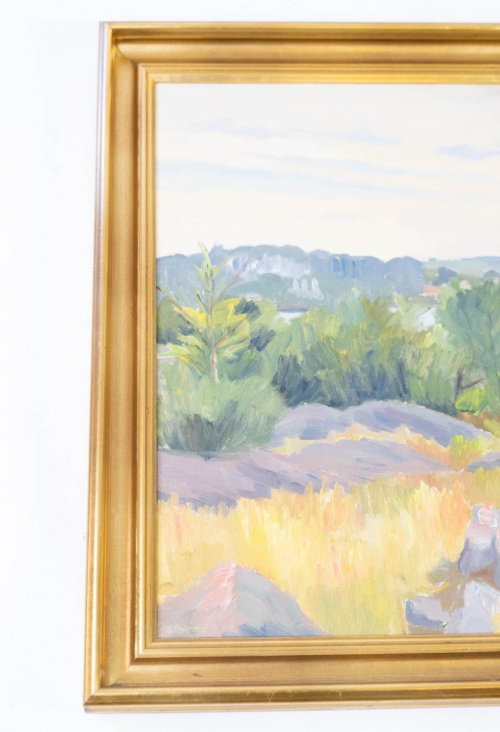 Oil Painting With Natural Motif And Gilded Frame, Signed Arthur Brener From The 1930s. photo for sale