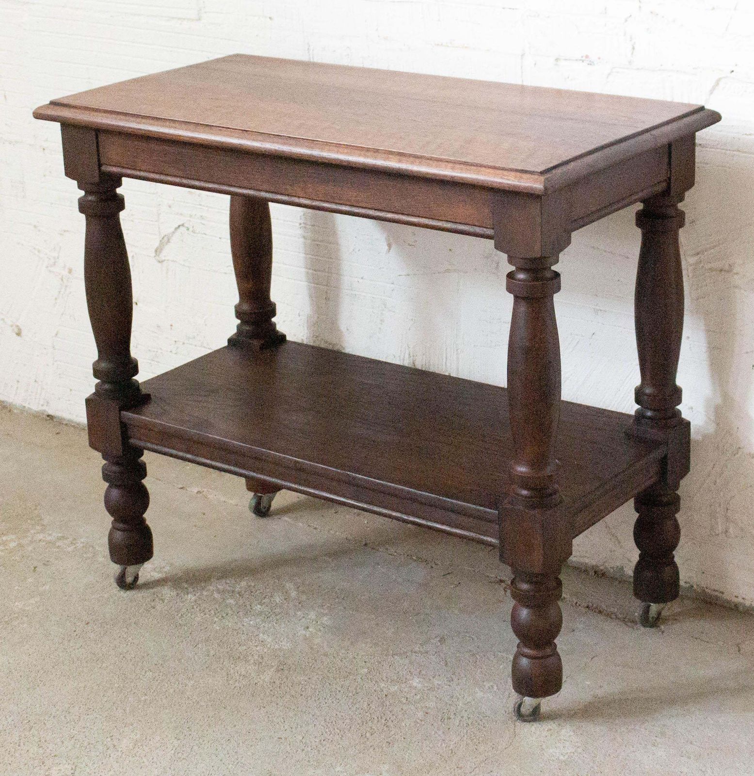 Console roulante française, table d'appoint ou meuble d'entrée, mid-century photo for sale