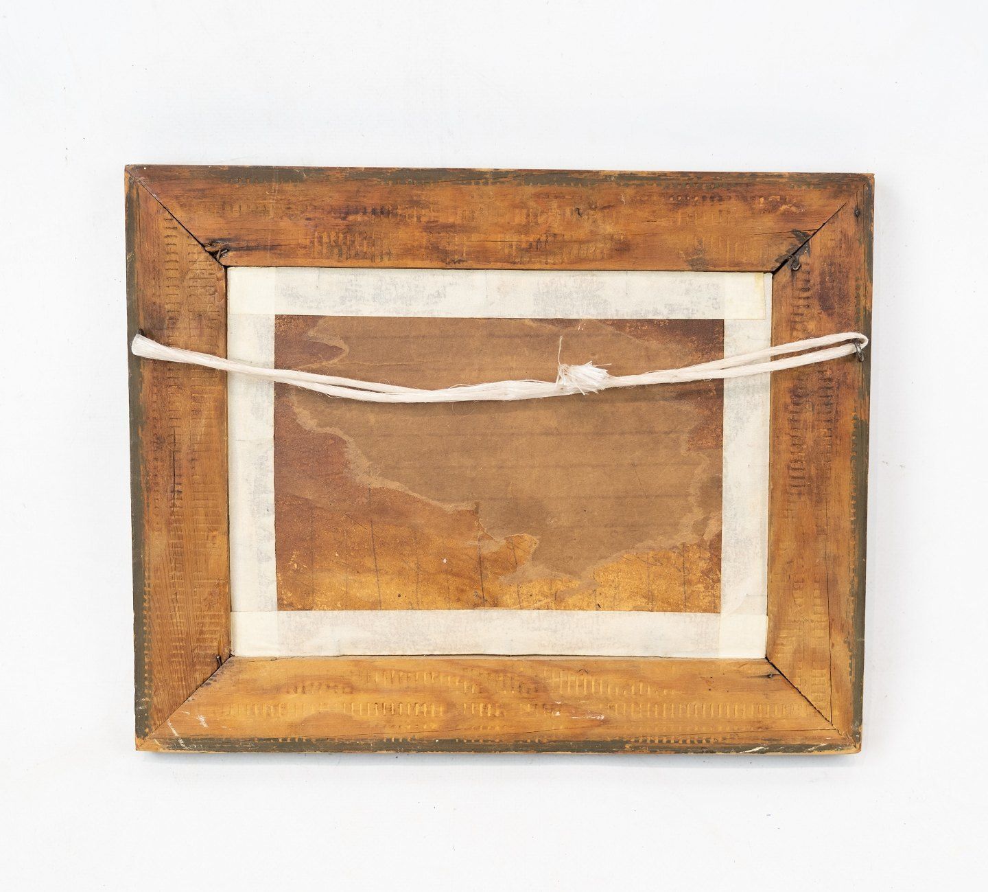 Oil Painting With Motif Of Tunnel And With Gilded Frame. photo Art