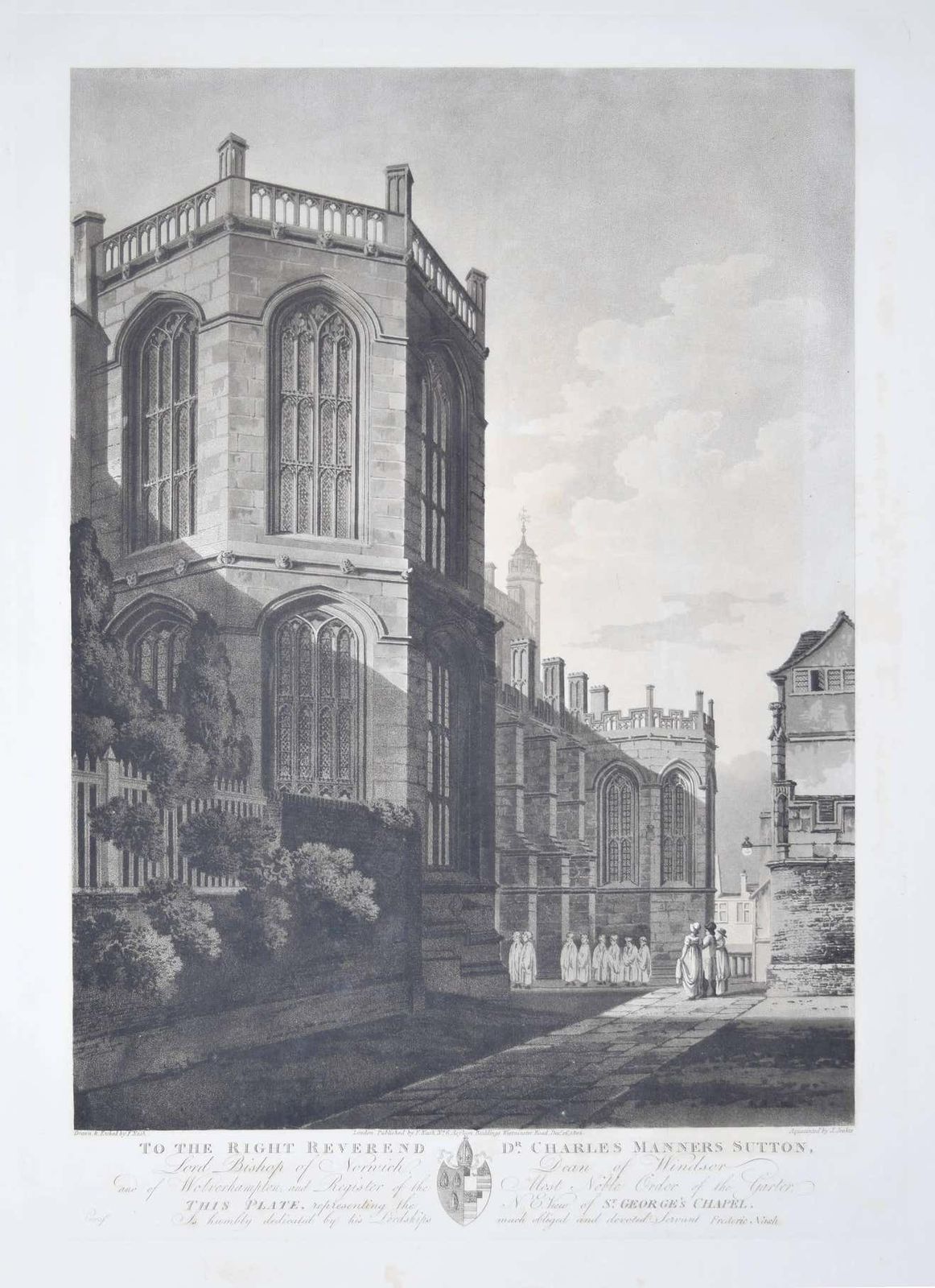 Frederick Nash, North East View Of St George's Chapel, Windsor Castle Engraving (1804)