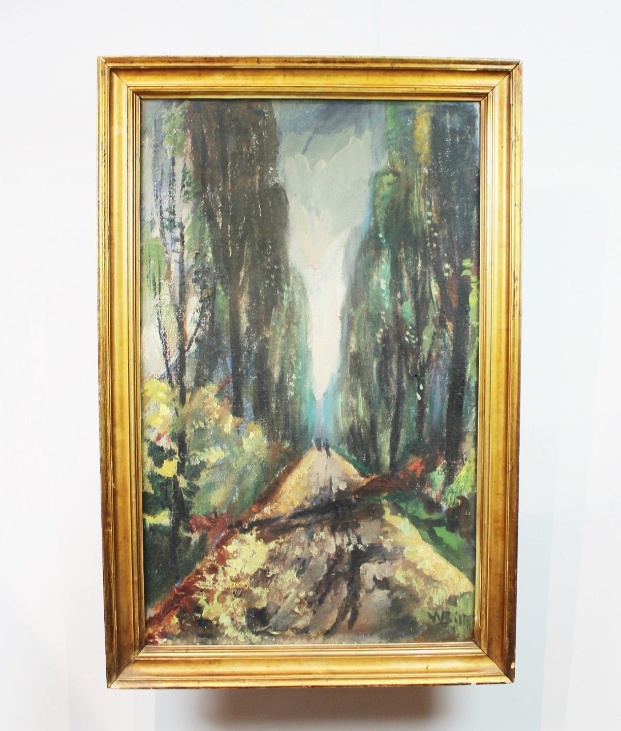 Oil Painting In Dark Colors Signed M. Bille.