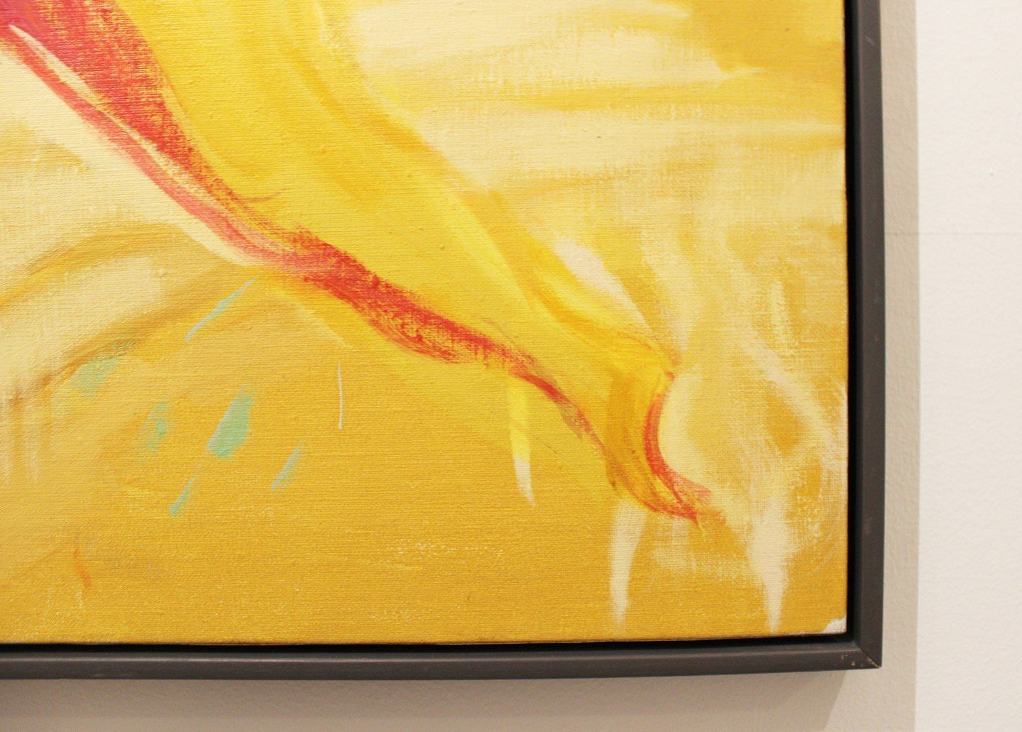 Oil Painting On Canvas In Strong Colors By The Danish Artist åse Højer, B. 1952. photo Art