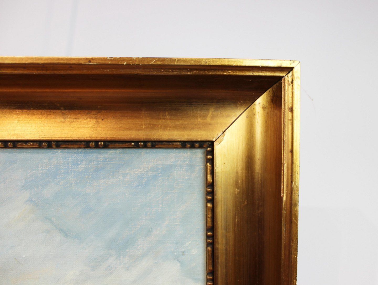 Oil Painting With Nature Motif Signed By Th. Gullanger In 1936. photo for sale