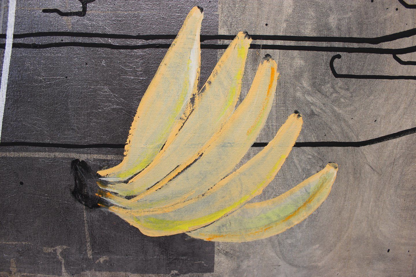 Painting On Canvas By The Danish Artist Anne Tholstrup From 1991. photo furniture