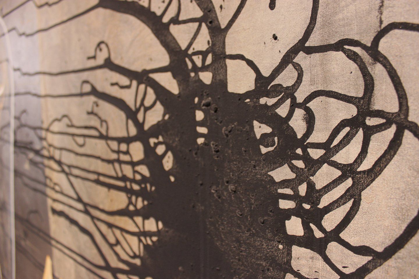 Painting On Canvas By The Danish Artist Anne Tholstrup From 1991. photo for sale