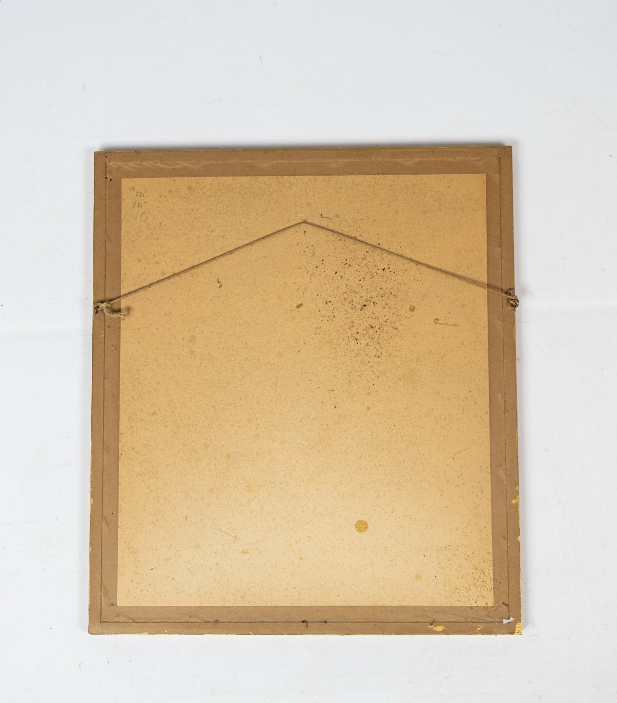Print With Urban Motif And Gilded Wooden Frame. photo for sale