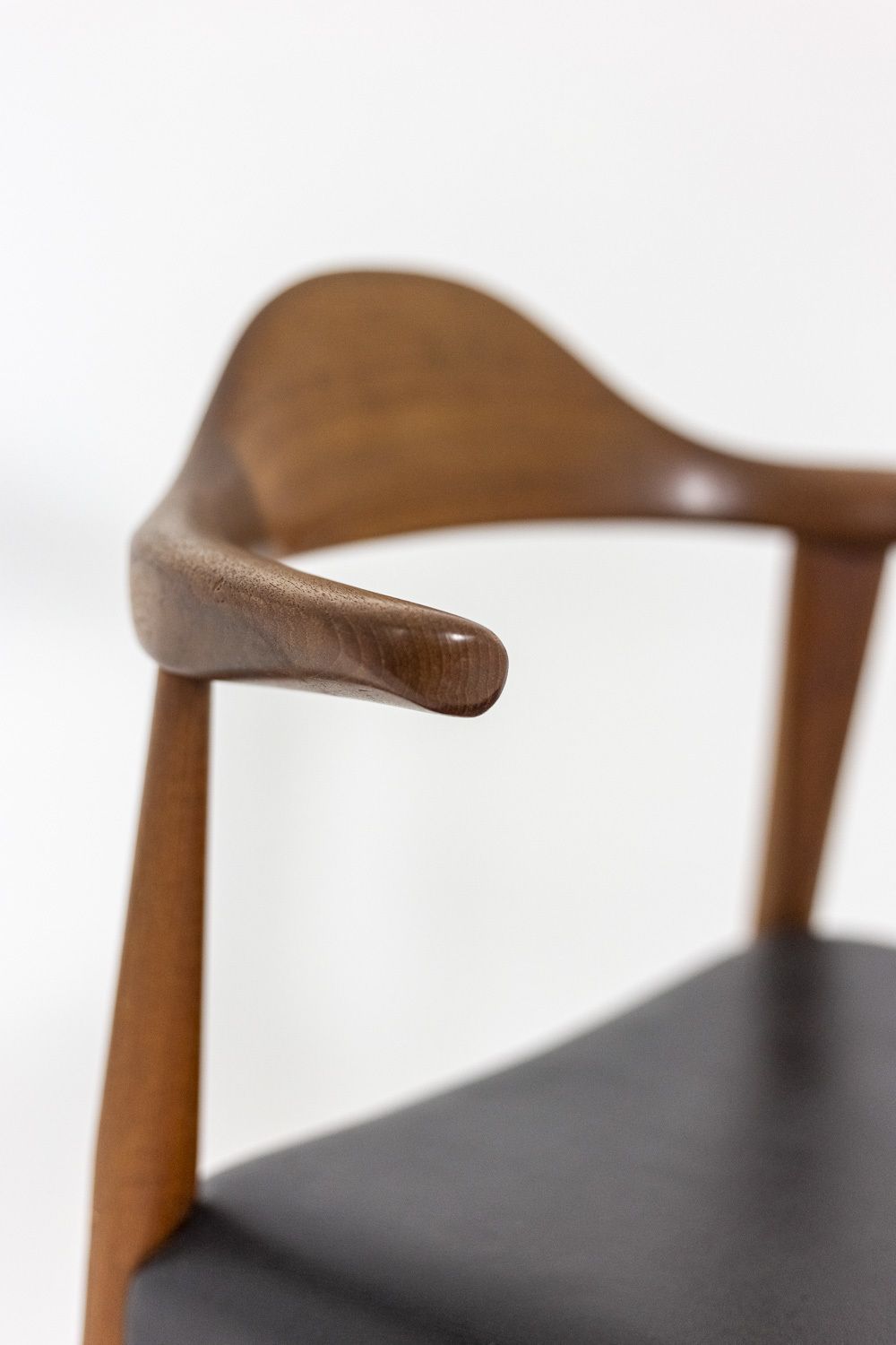 photo for sale Harry østergaard, Series Of Four "Bull Horn" Teak Chairs, 1950's