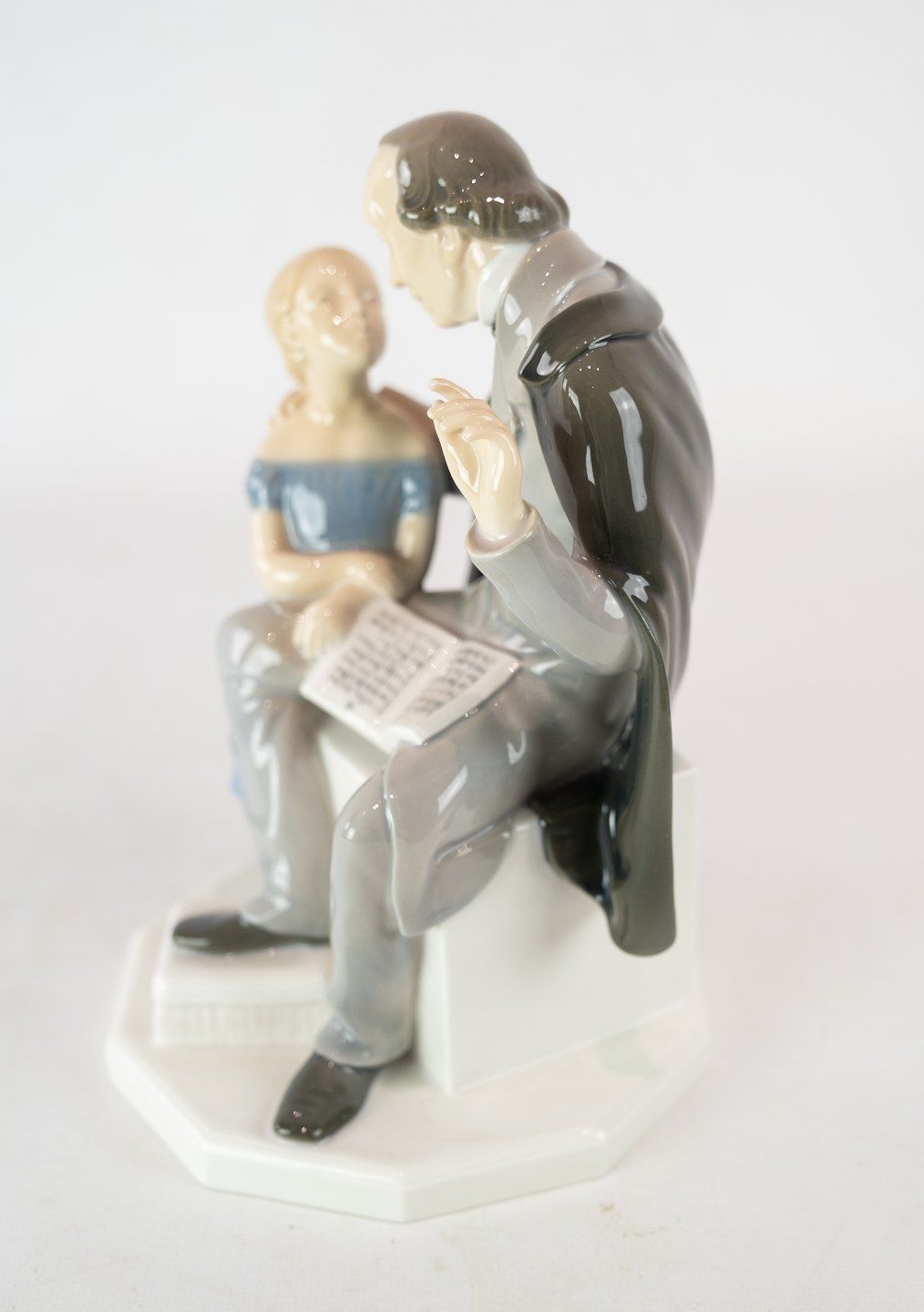 Porcelain Figure In The Form Of Hc Andersen, No .: 2037, By Bing And Grondahl. photo furniture