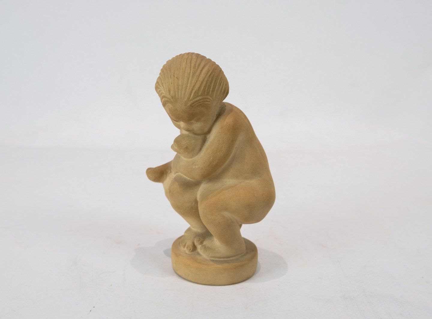 Clay Figure Calls Leda And The Swan By Herman A. Kähler. photo furniture