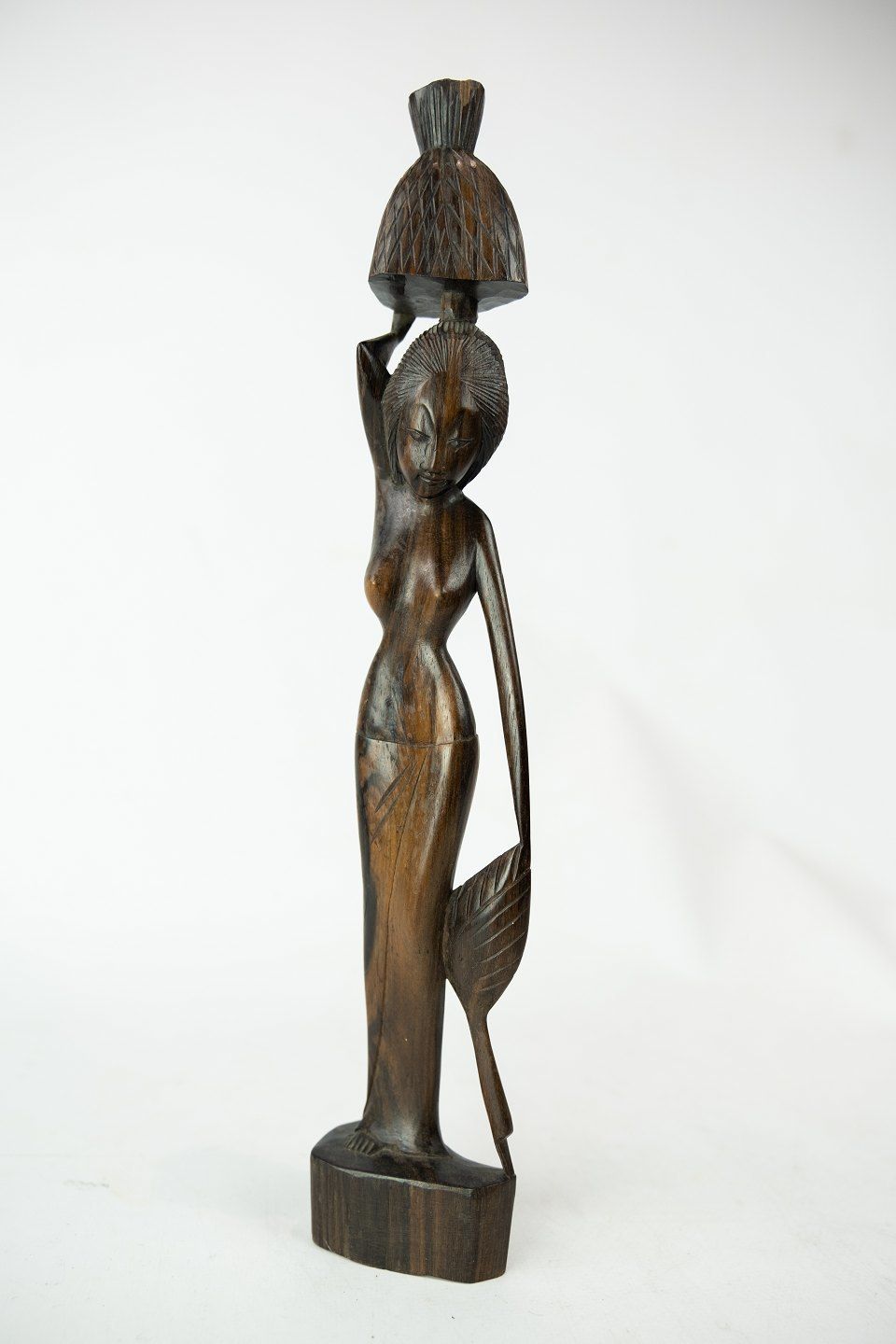 African Figure In The Form Of Woman Of Rosewood. photo furniture