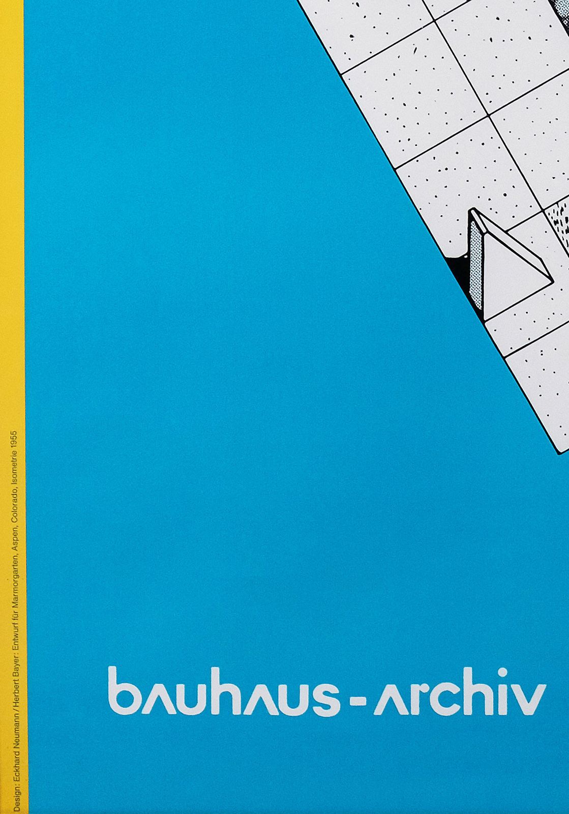 Herbert Bayer, Exhibition Poster Kunst Und Design In Amerika, Bauhaus Archiv Berlin, 1986 photo furniture