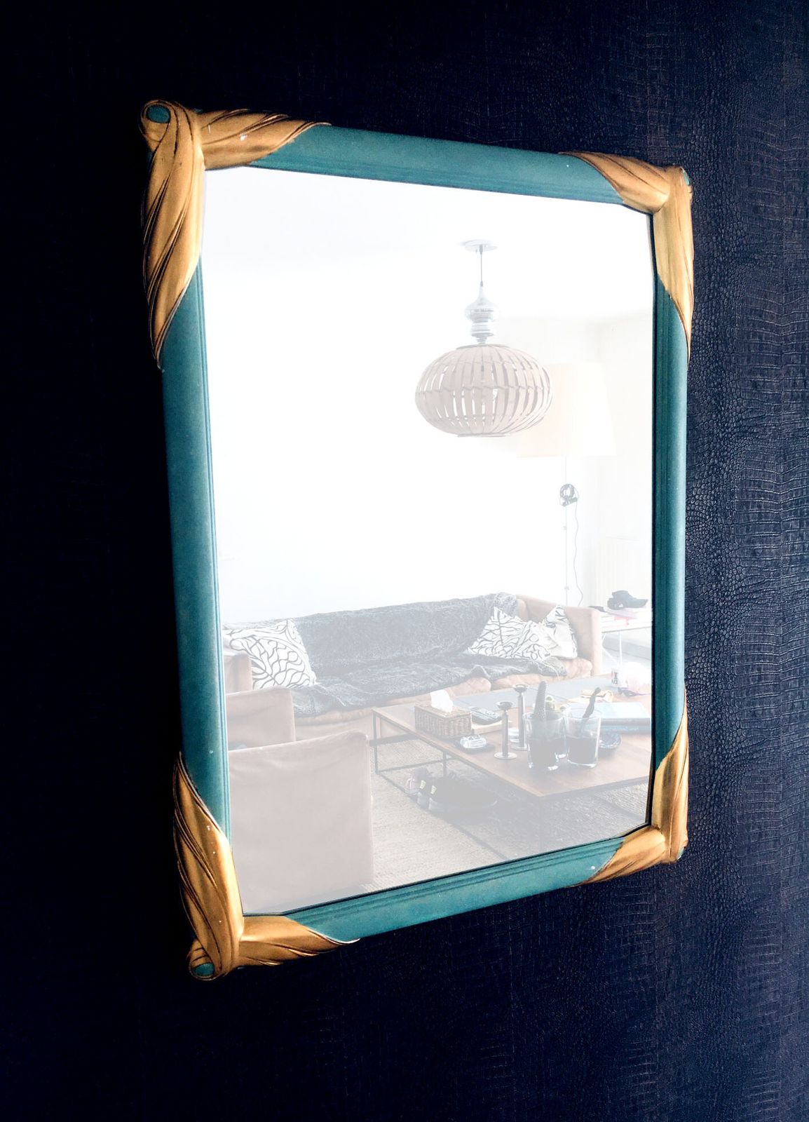 Xl Hollywood Regency Stijl Ingelijste Spiegel Van Deknudt Mirrors, België, Jaren 1970 photo 589.0